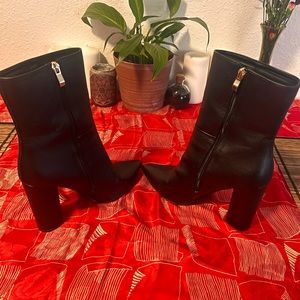 Leather Heeled Boots